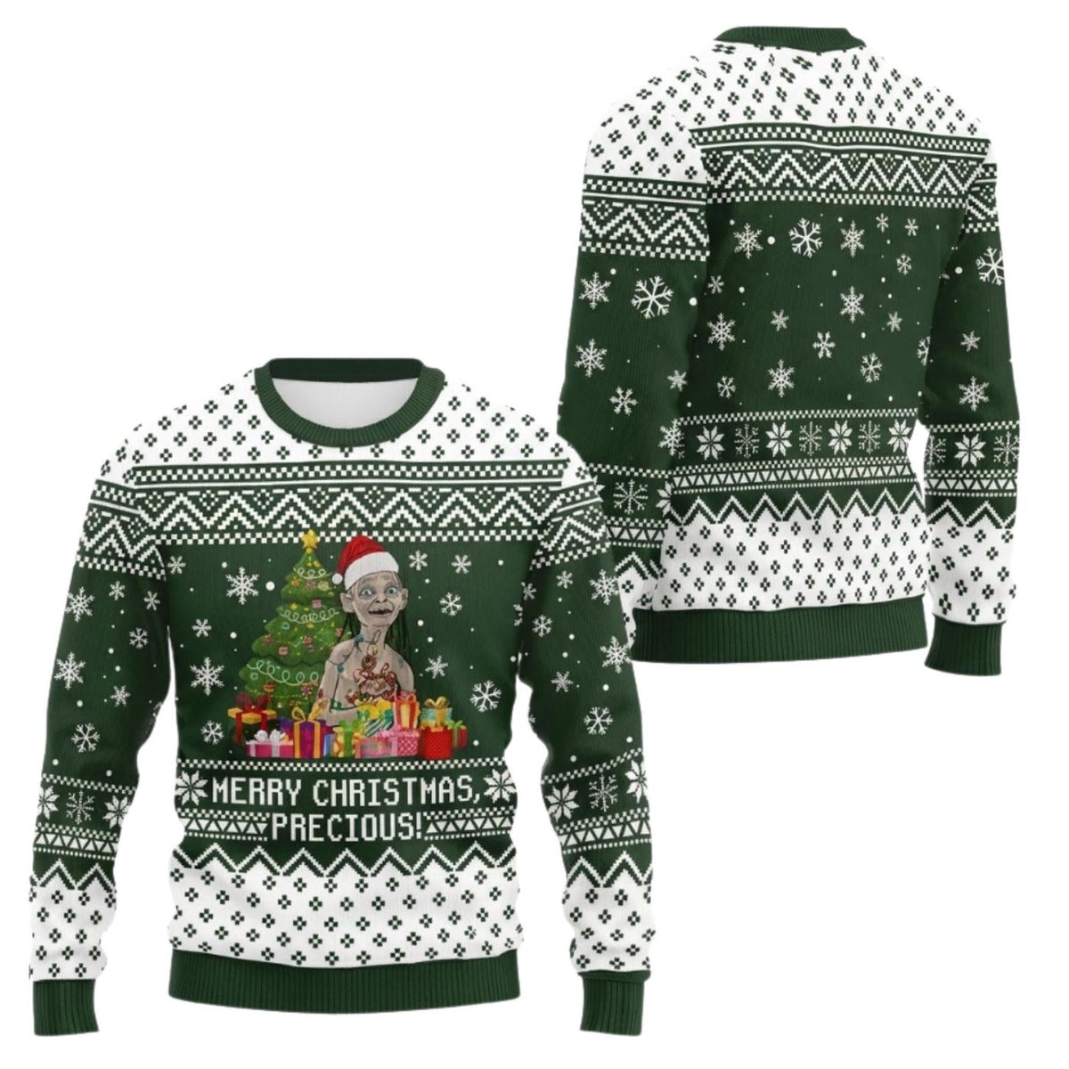 Gollum Christmas Sweater Ugly Holiday Jumper Unisex Gift