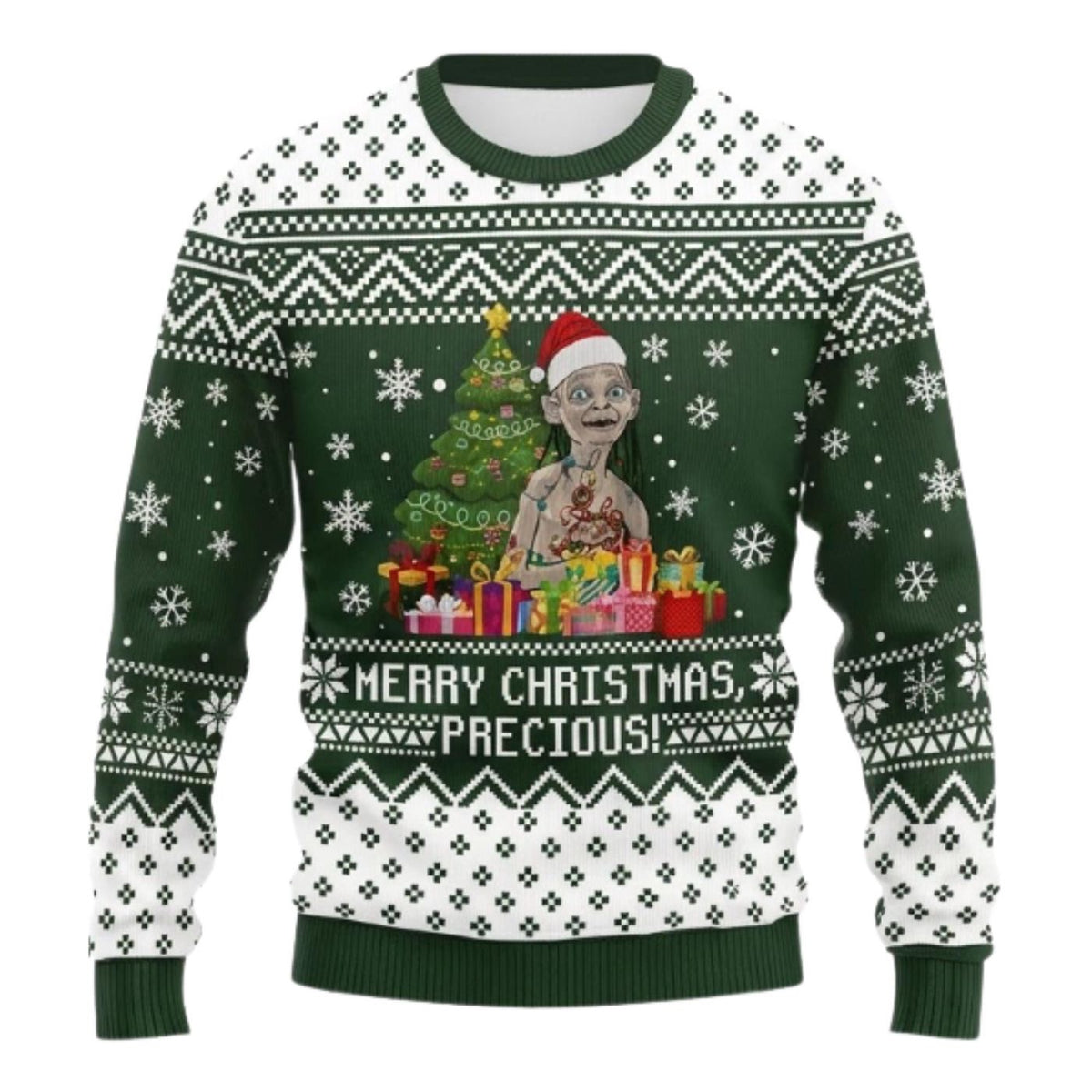 Gollum Christmas Sweater Ugly Holiday Jumper Unisex Gift