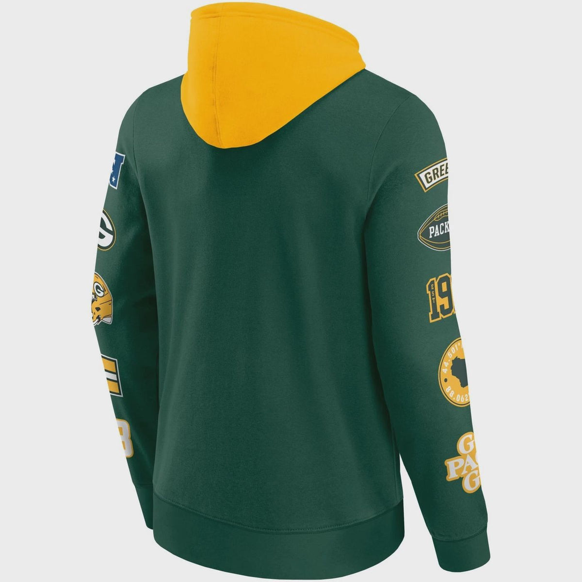 Green Bay Packers NFL Sleeve Prints Hoody