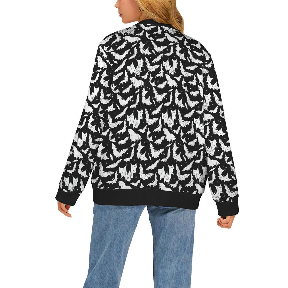 Halloween Gothic Bats Cardigan Goth Batty Spooky Alt Fall Creepy