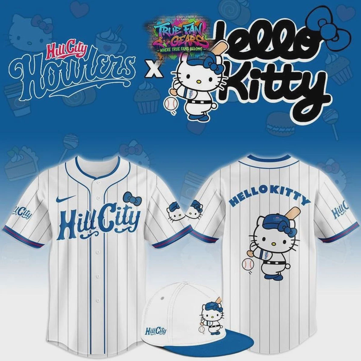 Howlers x Hello Kitty Night 2026 Limited Edition Baseball Jersey