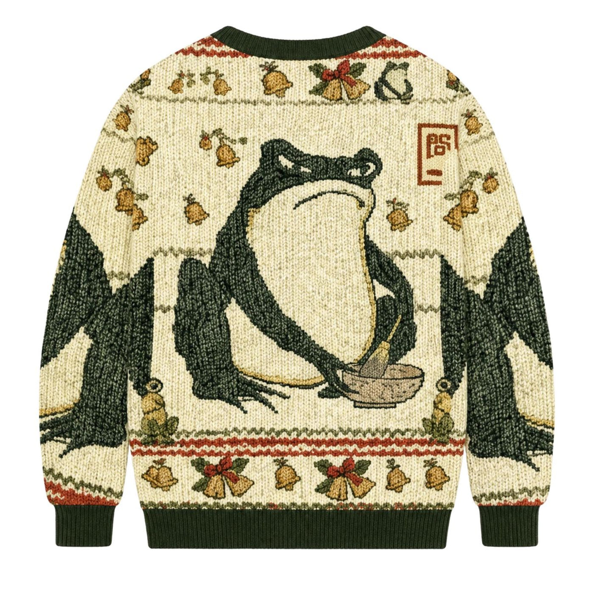 Japanese Frog Christmas Sweater Funny Ramen Ugly Xmas Jumper Kawaii Holiday Gift