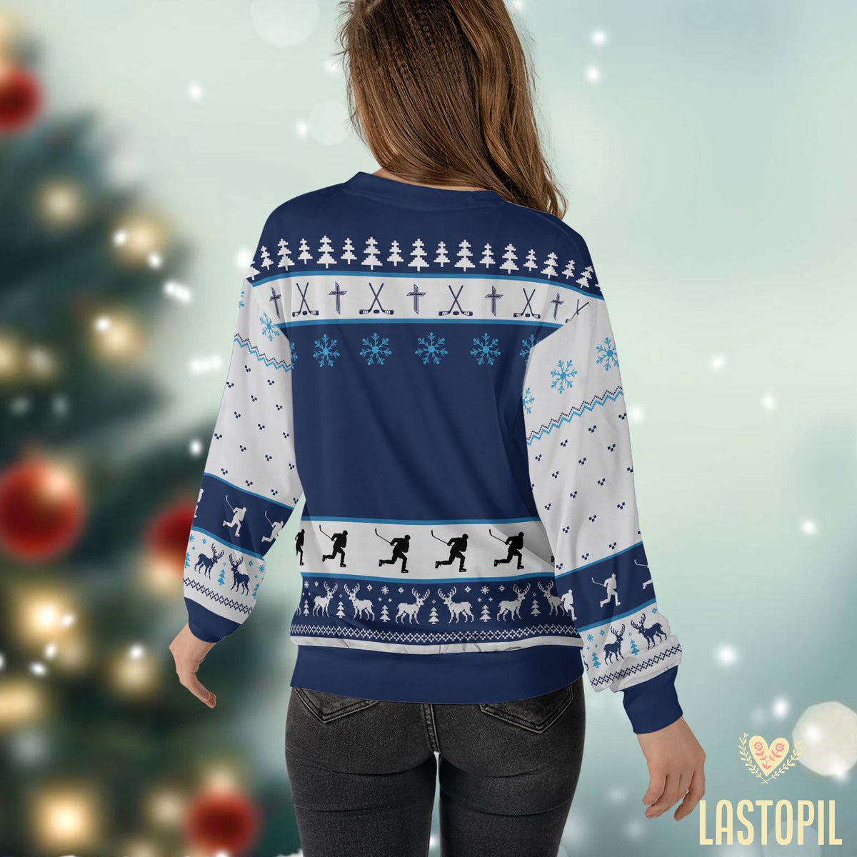 Jesus Saves Hockey Christmas Ugly Sweater Canada Sweatshirt Gift