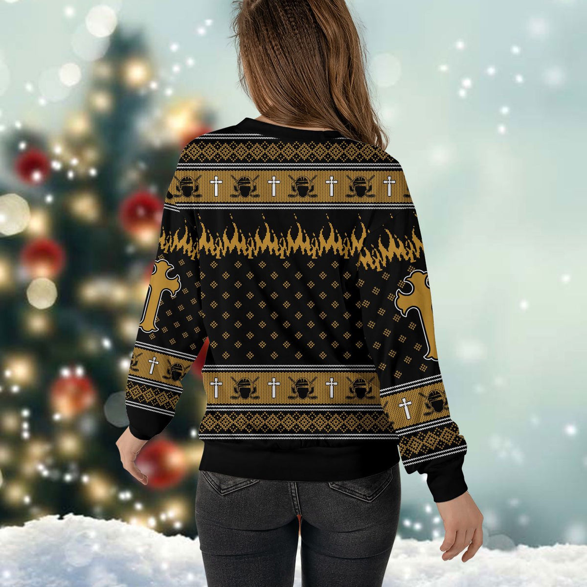 Jesus Saves Hockey Man Christmas Ugly Sweater Canada Sweatshirt Player Pullover