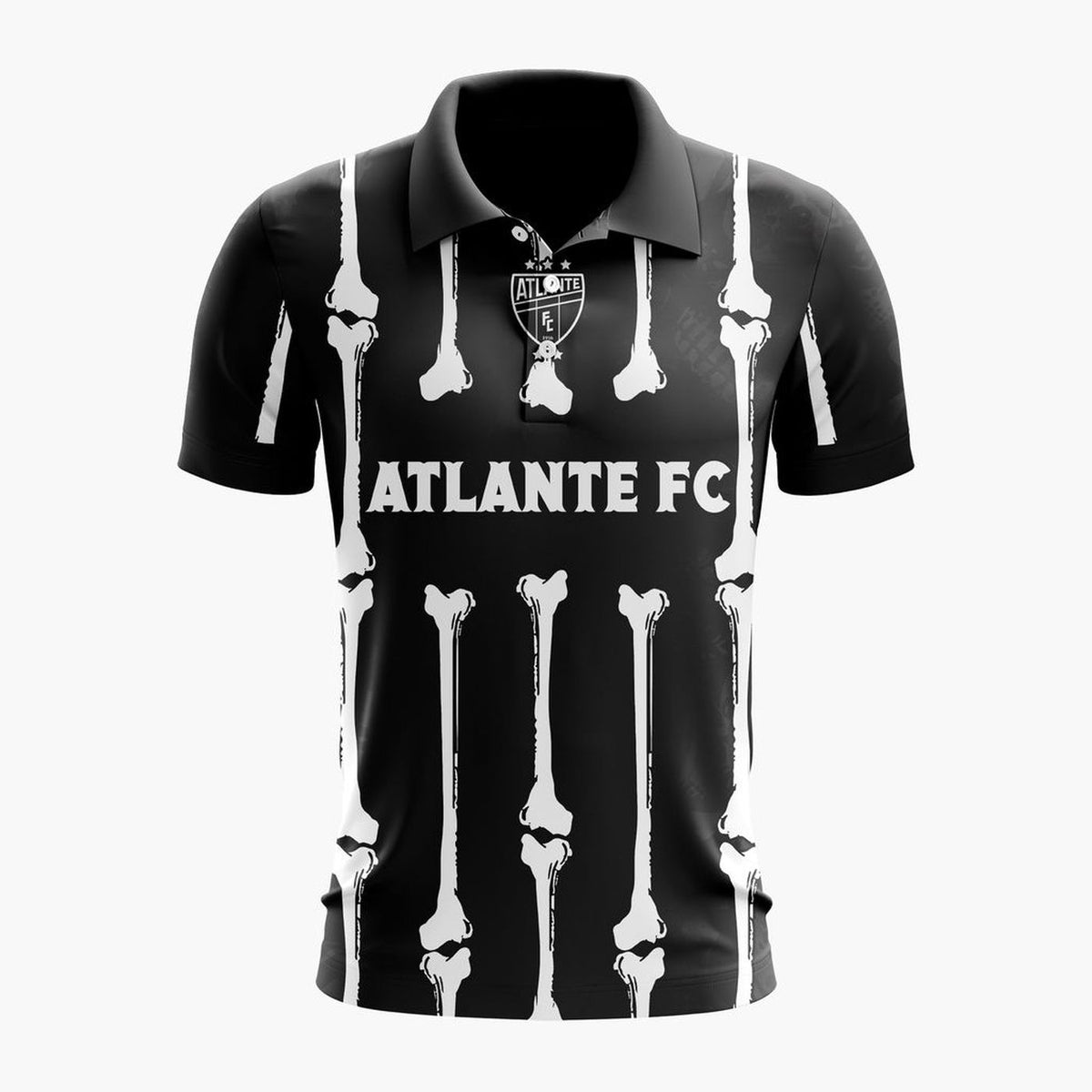 LIGA MX Atlante FC Personalized Black Dia De Muertos Design ST2601