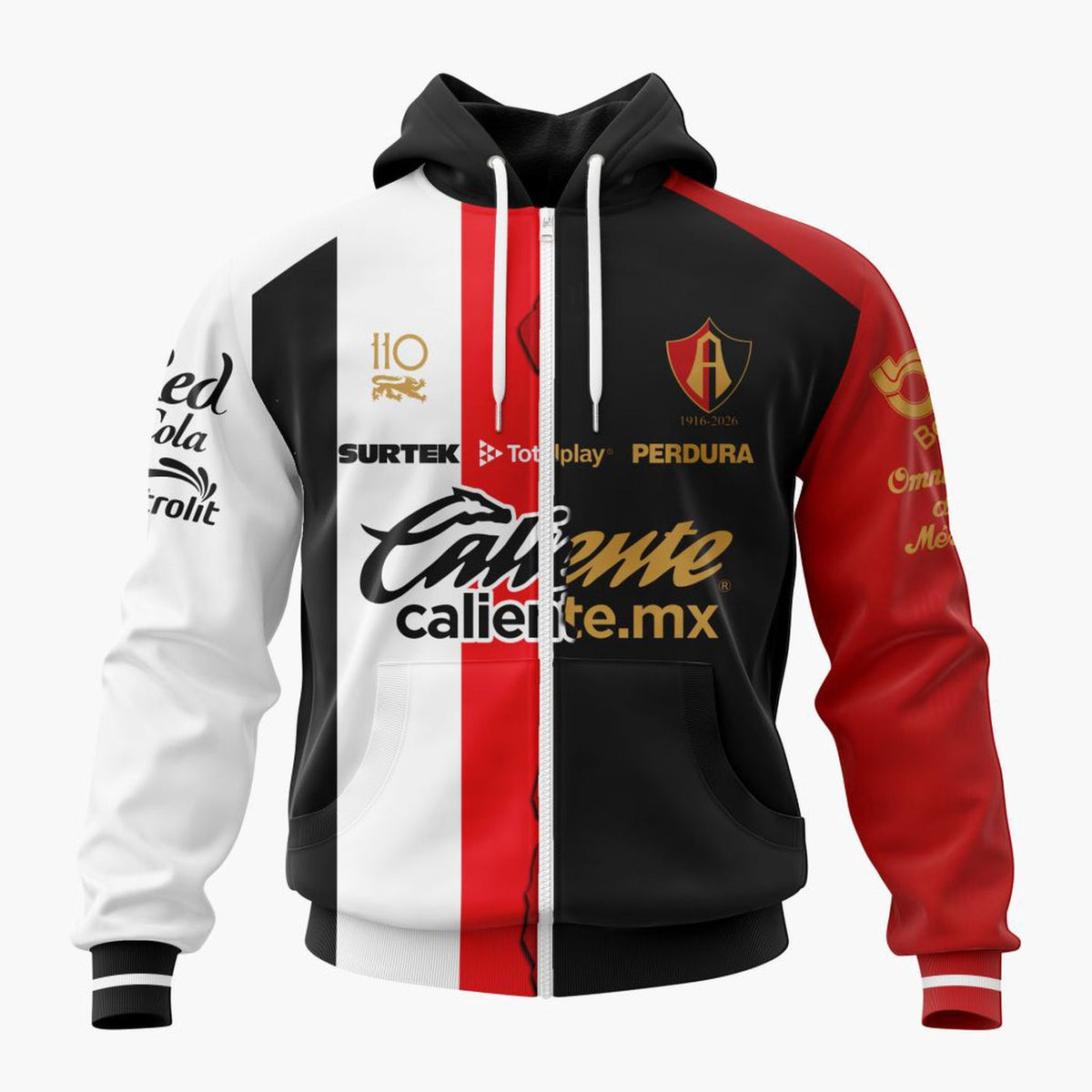 LIGA MX Atlas F C 2026-2027 110th Anniversary Soccer Jersey Home Mix Away