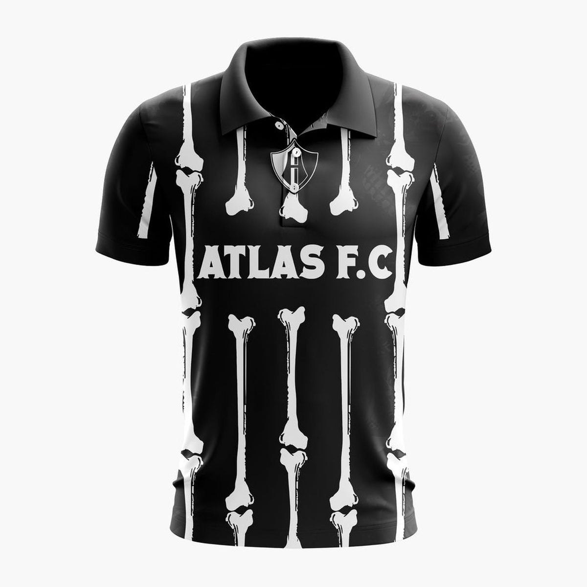 LIGA MX Atlas F.C Personalized Black Dia De Muertos Design ST2601