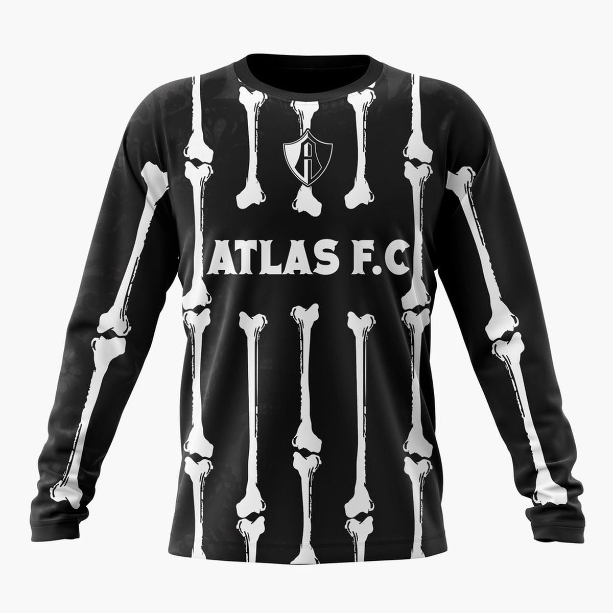 LIGA MX Atlas F.C Personalized Black Dia De Muertos Design ST2601