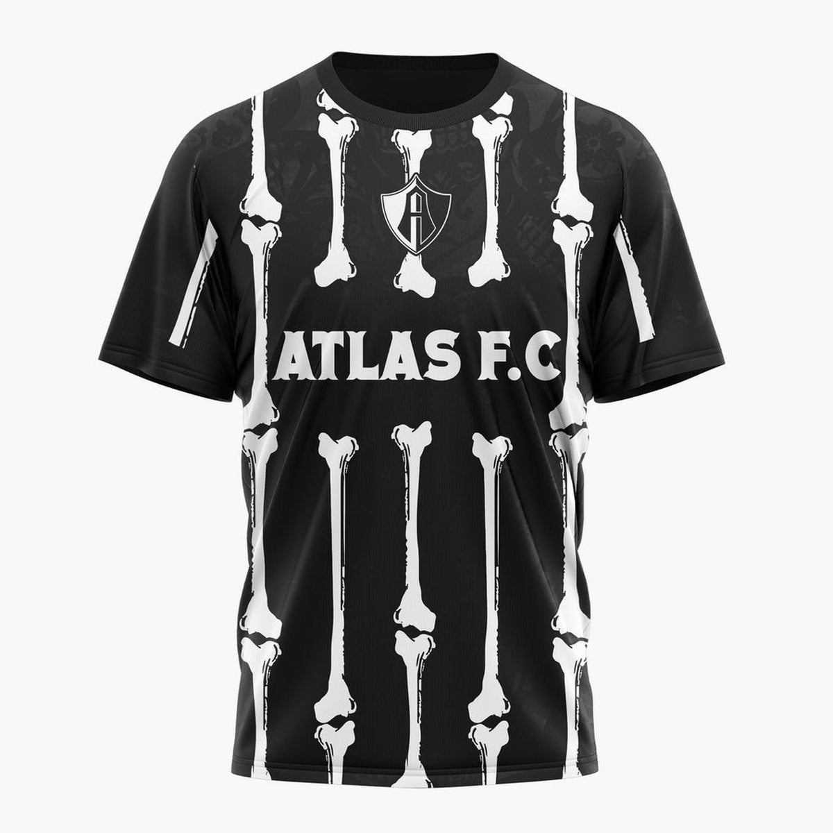 LIGA MX Atlas F.C Personalized Black Dia De Muertos Design ST2601