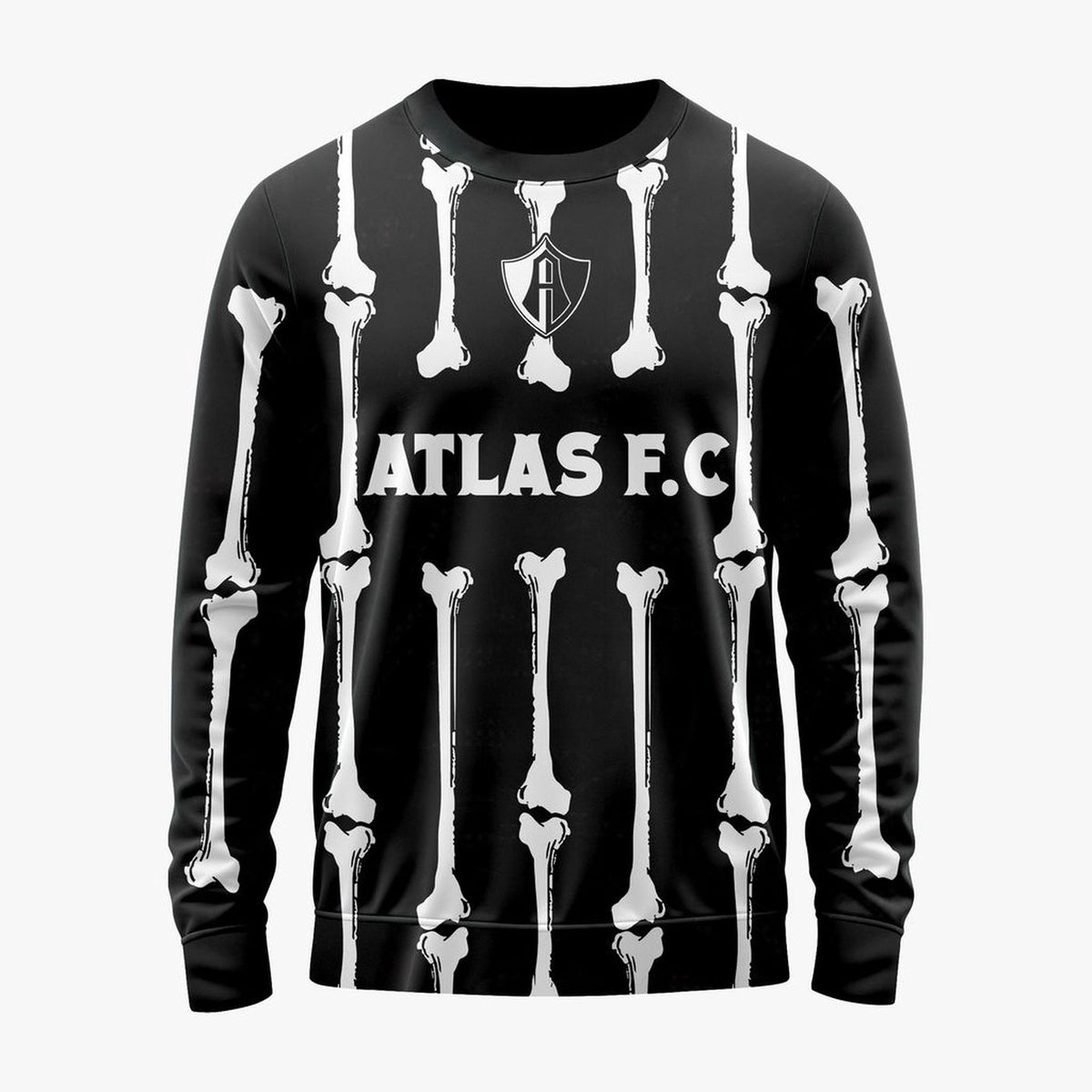 LIGA MX Atlas F.C Personalized Black Dia De Muertos Design ST2601