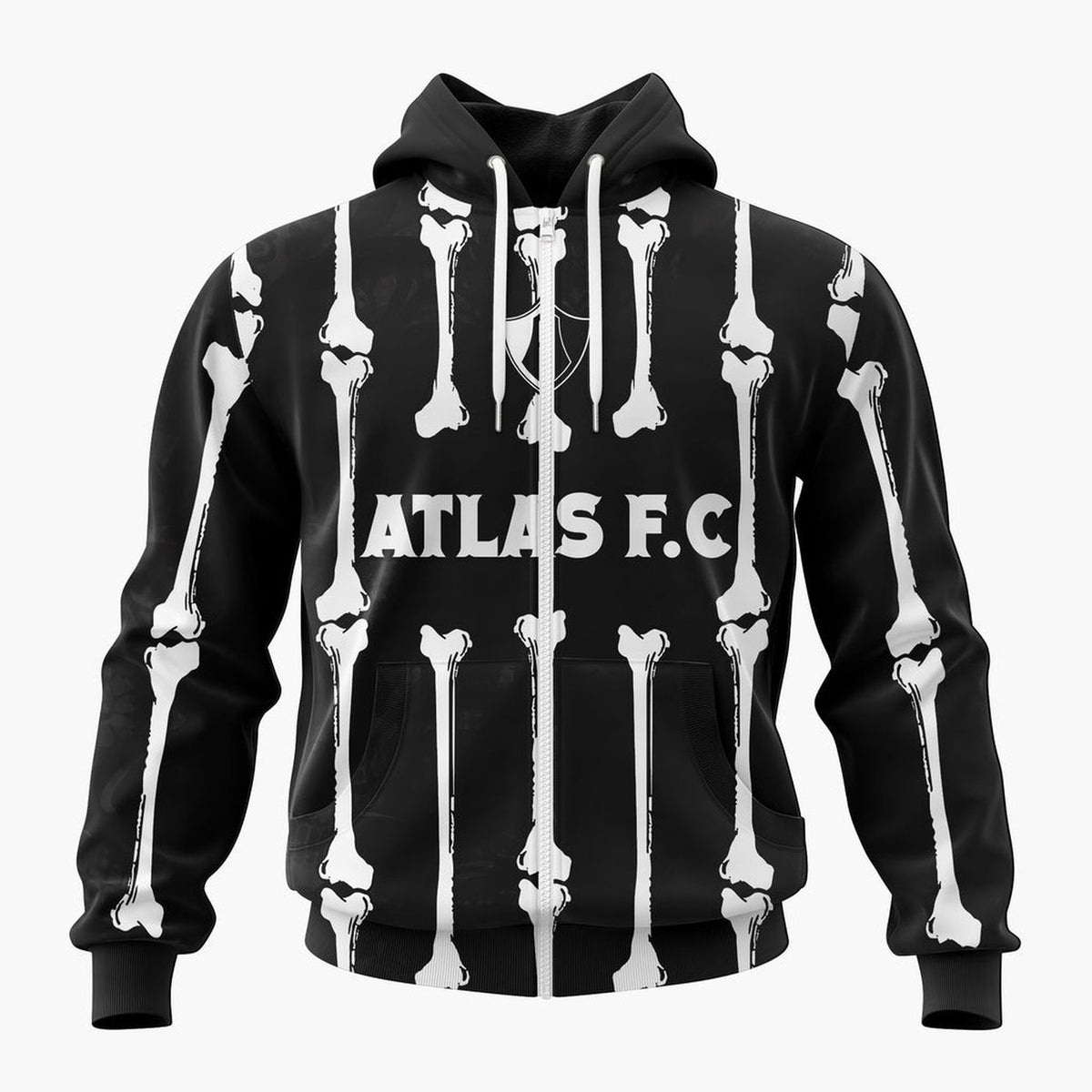 LIGA MX Atlas F.C Personalized Black Dia De Muertos Design ST2601