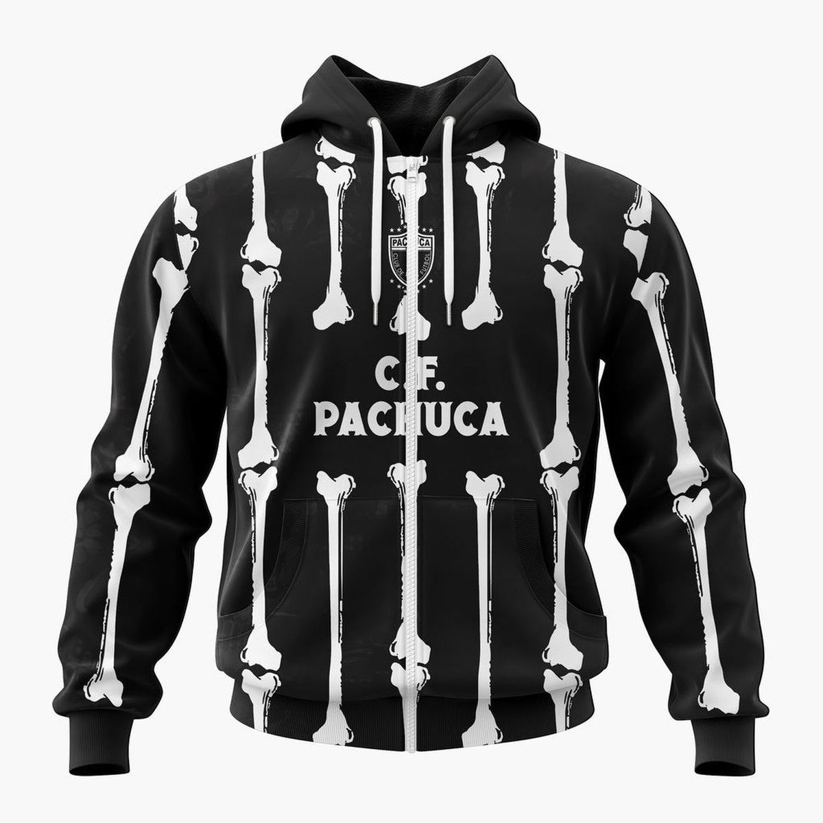 LIGA MX C.F. Pachuca Personalized Black Dia De Muertos Design ST2601