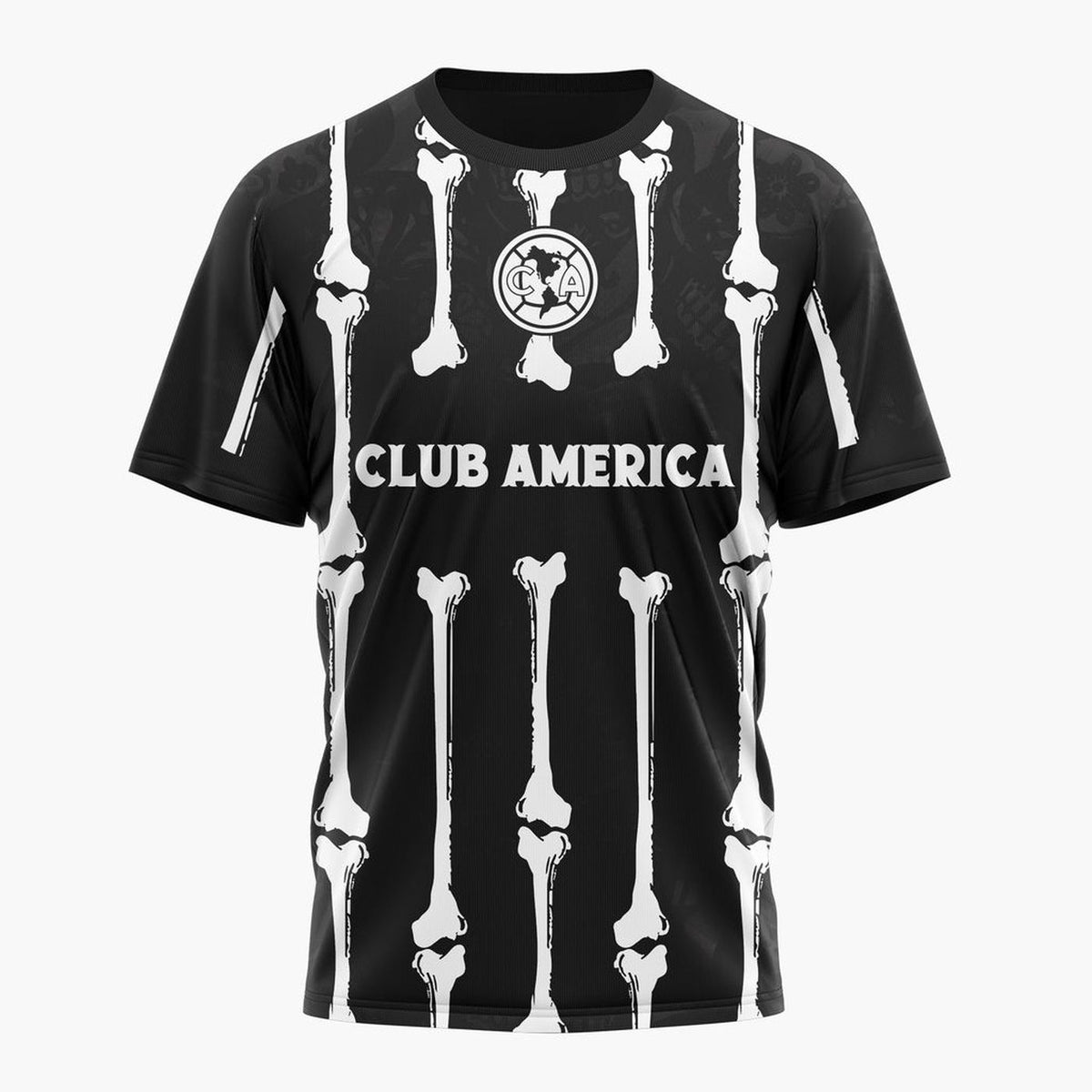 LIGA MX Club America Personalized Black Dia De Muertos Design ST2601