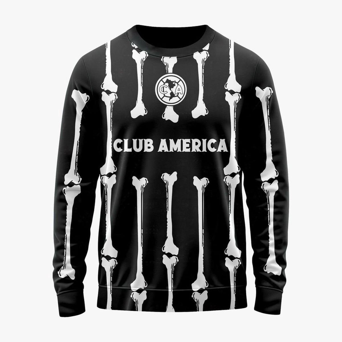 LIGA MX Club America Personalized Black Dia De Muertos Design ST2601