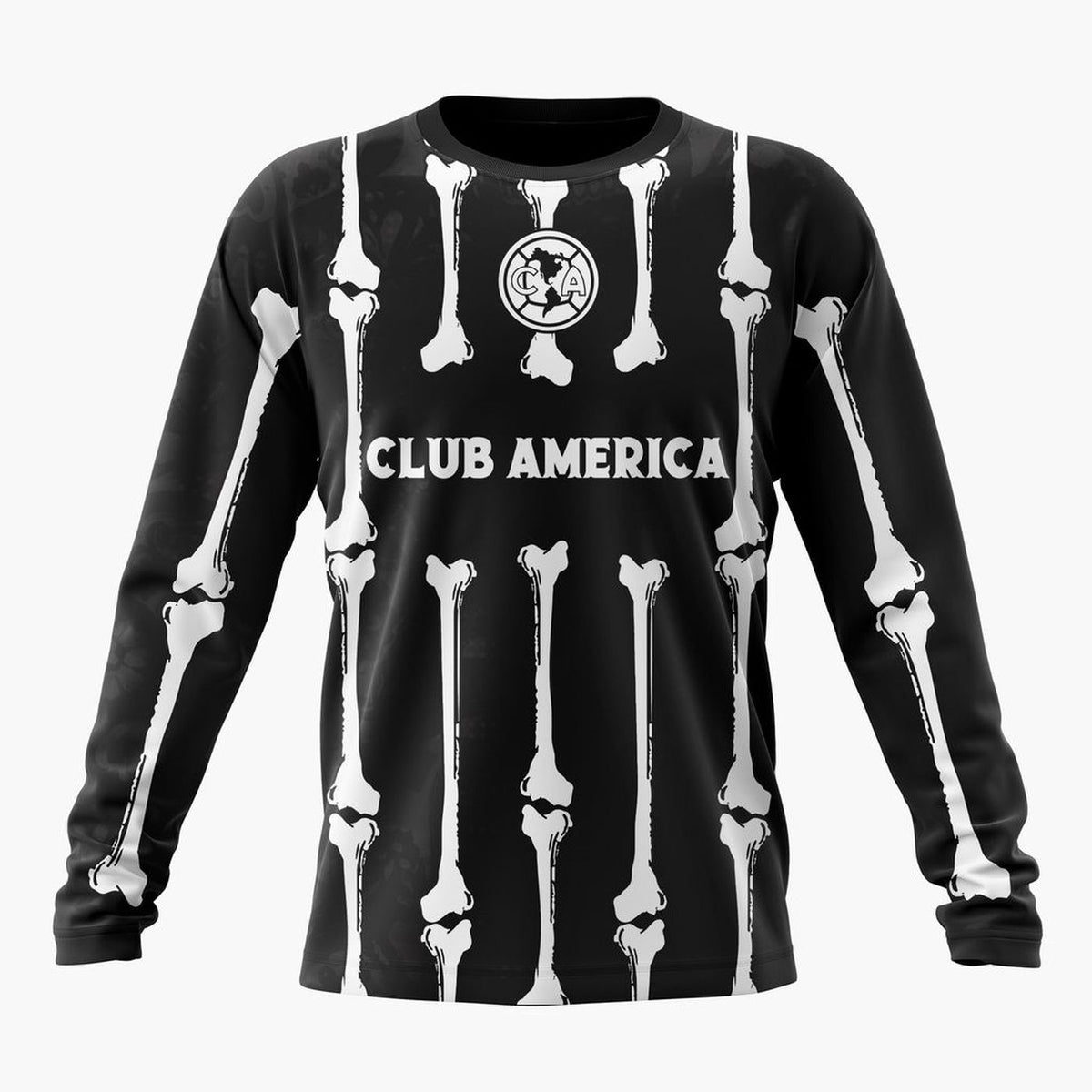 LIGA MX Club America Personalized Black Dia De Muertos Design ST2601