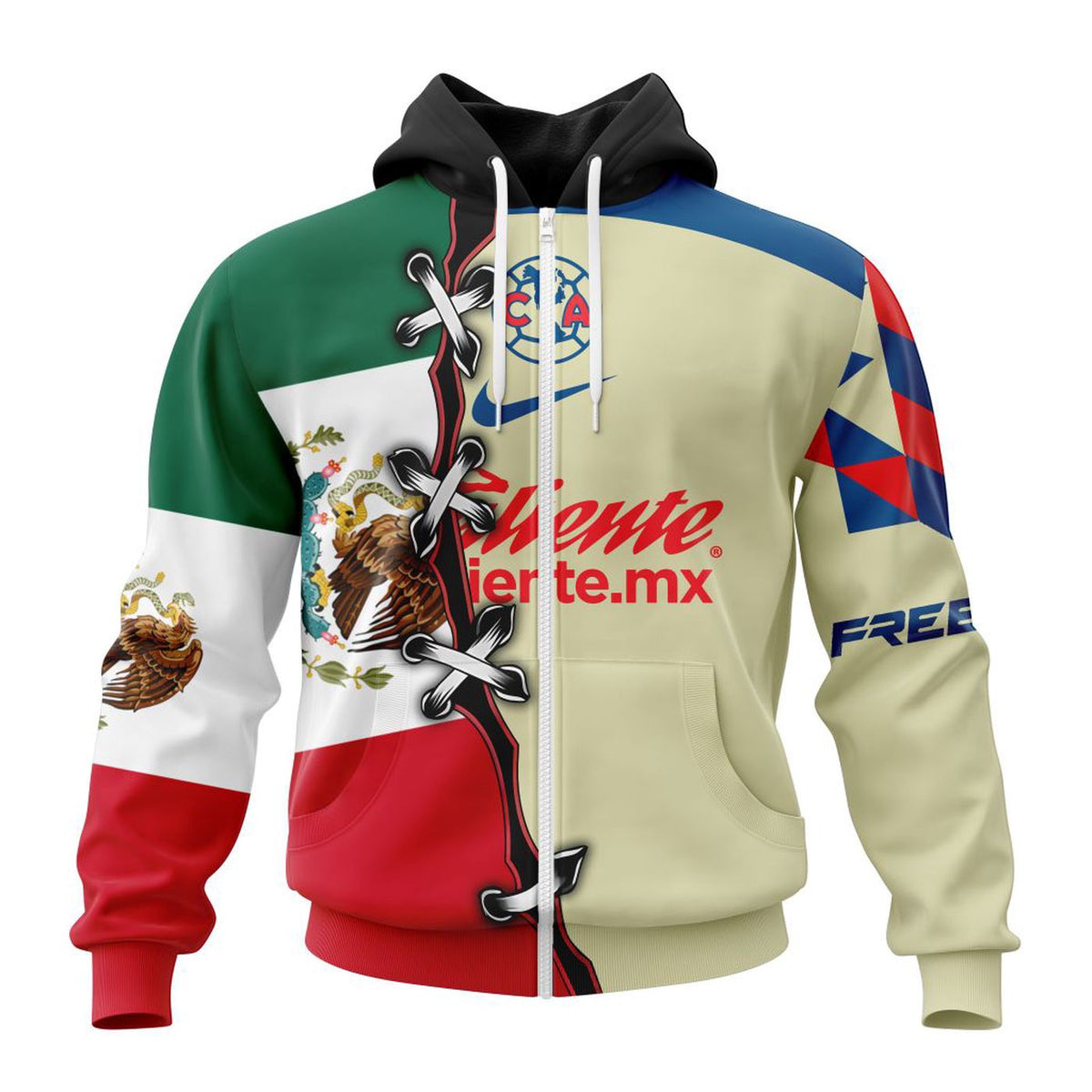 Club America Mexico Flag Design Liga MX Special Mix Shirt - Soccer Fan Gift
