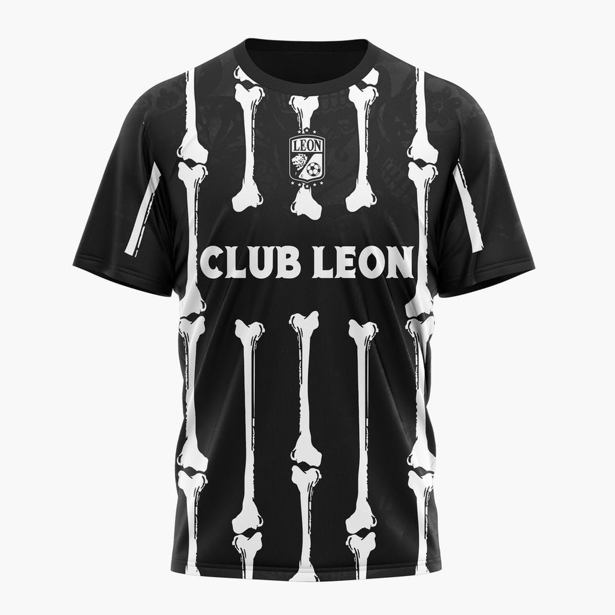 LIGA MX Club Leon Personalized Black Dia De Muertos Design ST2601