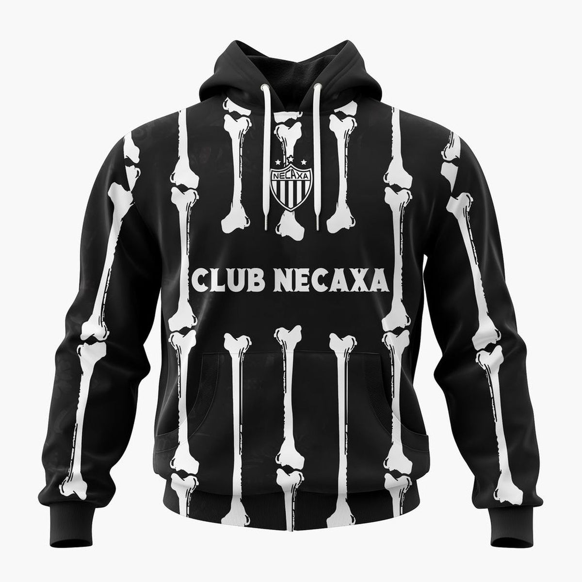LIGA MX Club Necaxa Personalized Black Dia De Muertos Design ST2601
