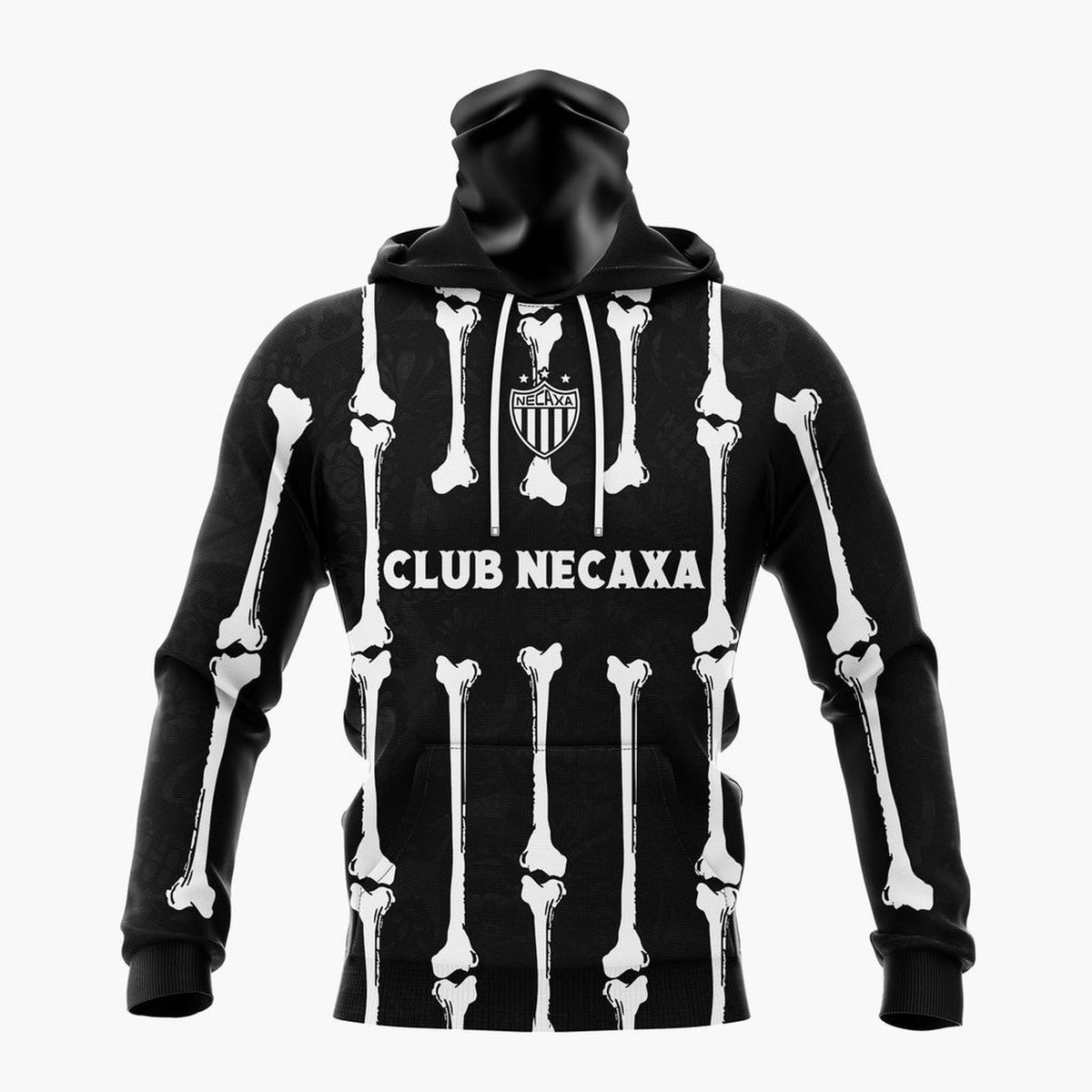 LIGA MX Club Necaxa Personalized Black Dia De Muertos Design ST2601
