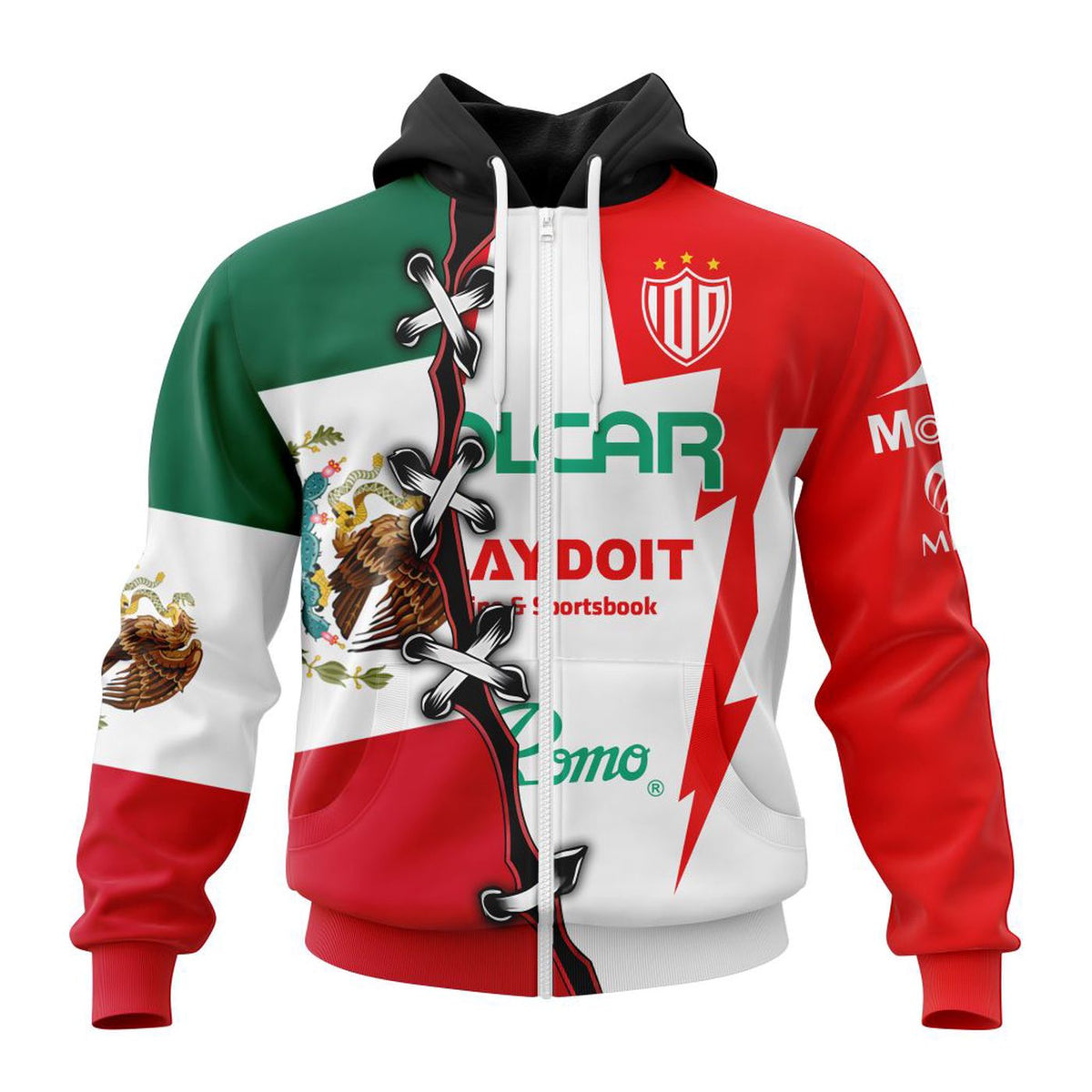 Necaxa Mexico Flag Design Club MX Liga Special Mix Shirt