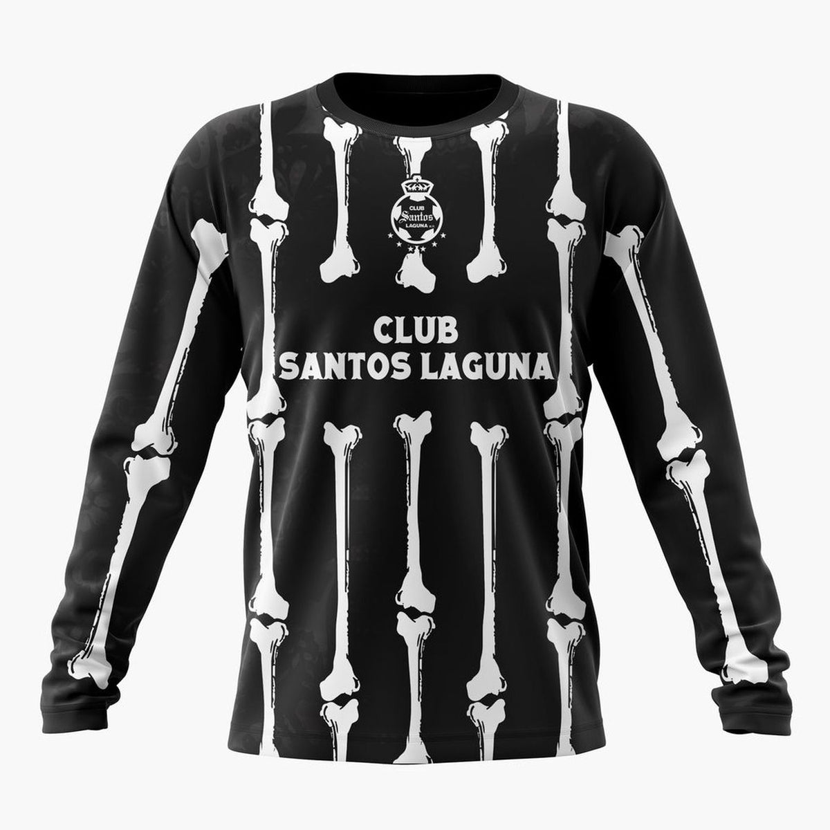 LIGA MX Club Santos Laguna Personalized Black Dia De Muertos Design ST2601