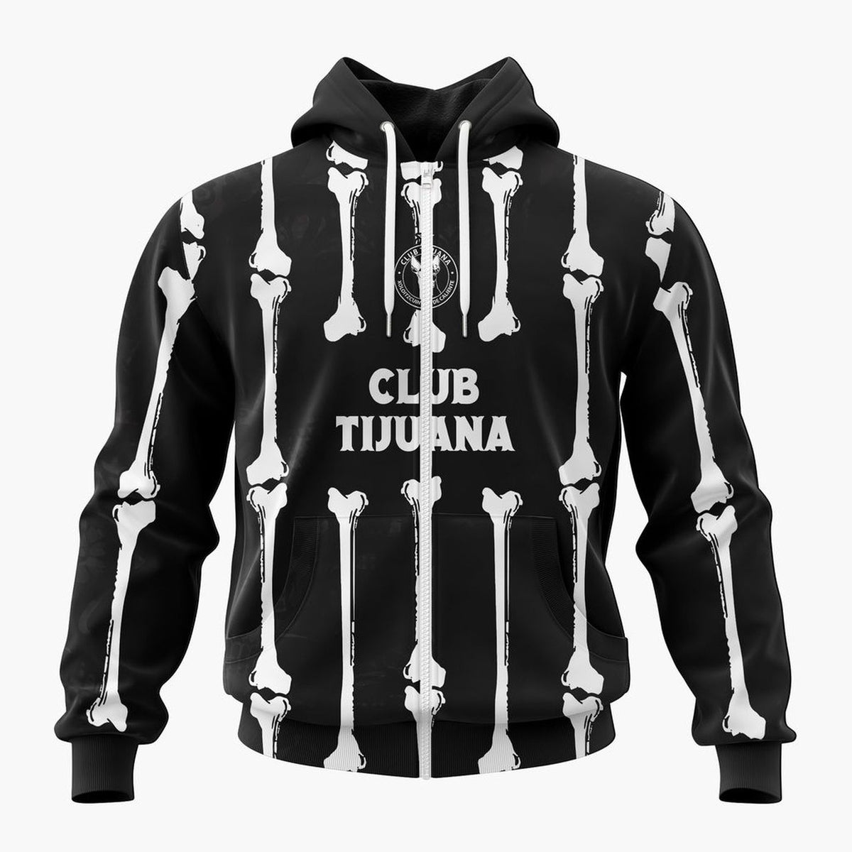 LIGA MX Club Tijuana Personalized Black Dia De Muertos Design ST2601