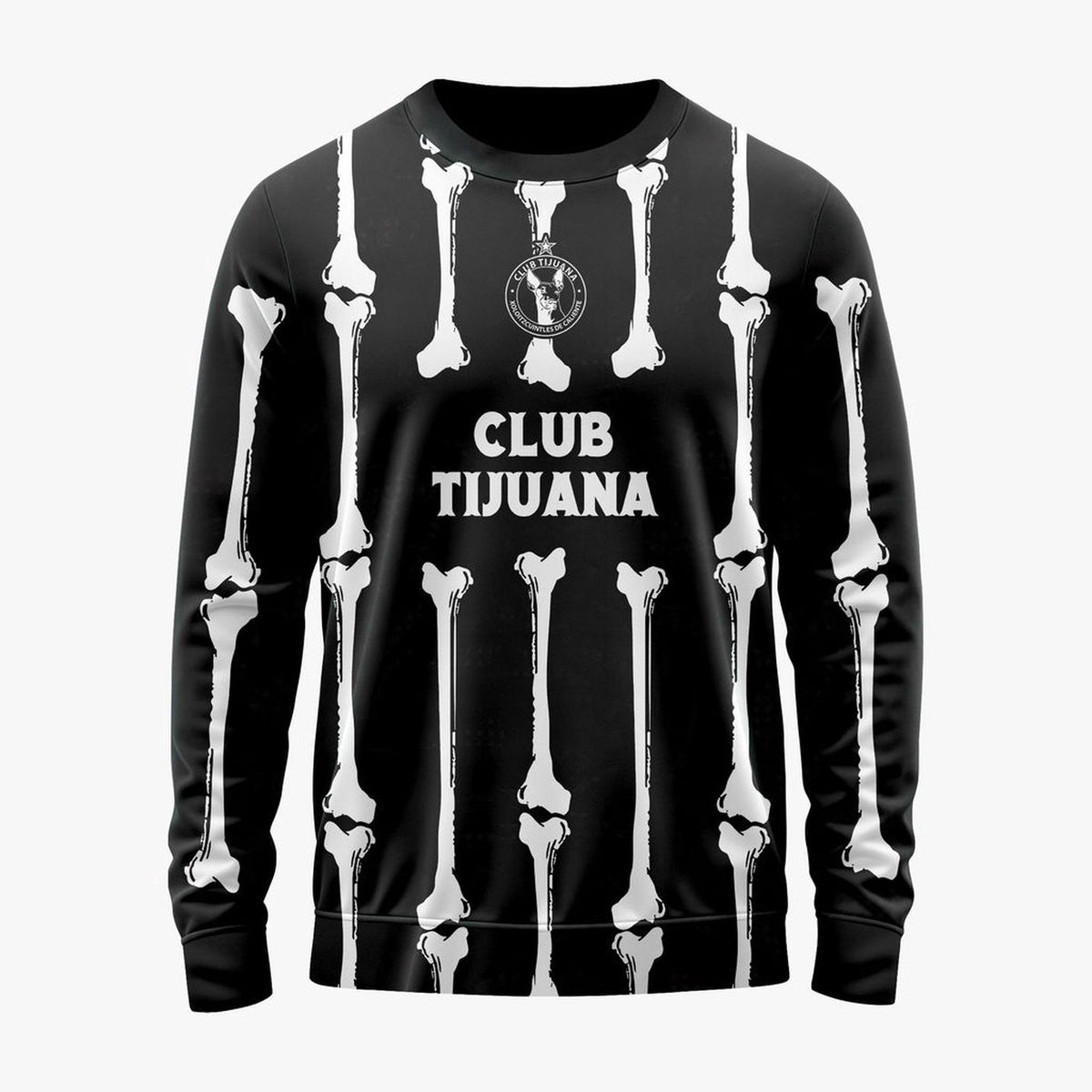 LIGA MX Club Tijuana Personalized Black Dia De Muertos Design ST2601