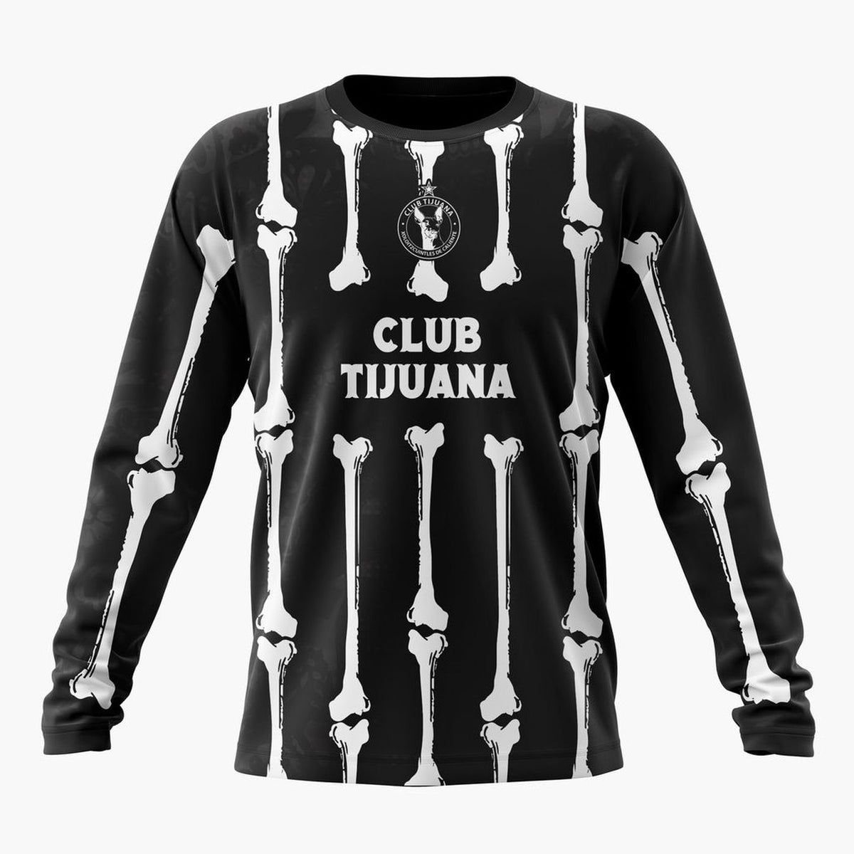 LIGA MX Club Tijuana Personalized Black Dia De Muertos Design ST2601