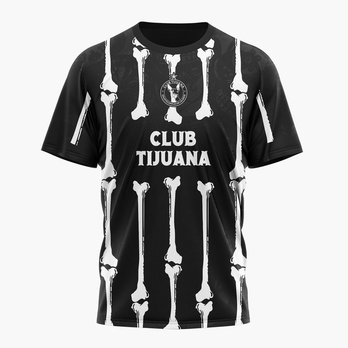 LIGA MX Club Tijuana Personalized Black Dia De Muertos Design ST2601