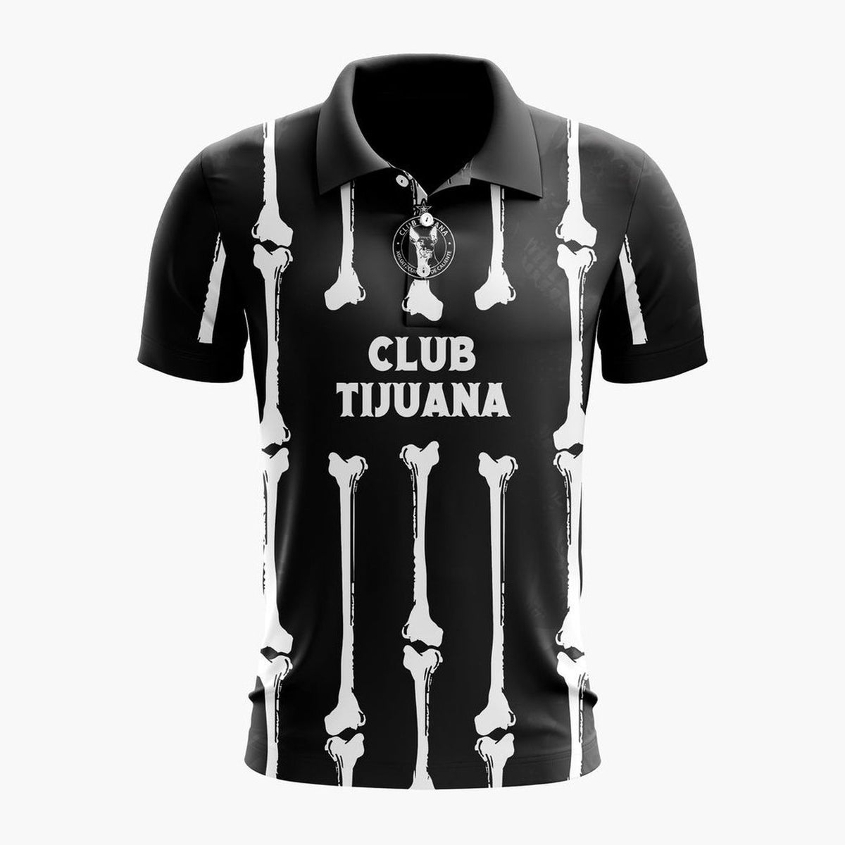 LIGA MX Club Tijuana Personalized Black Dia De Muertos Design ST2601