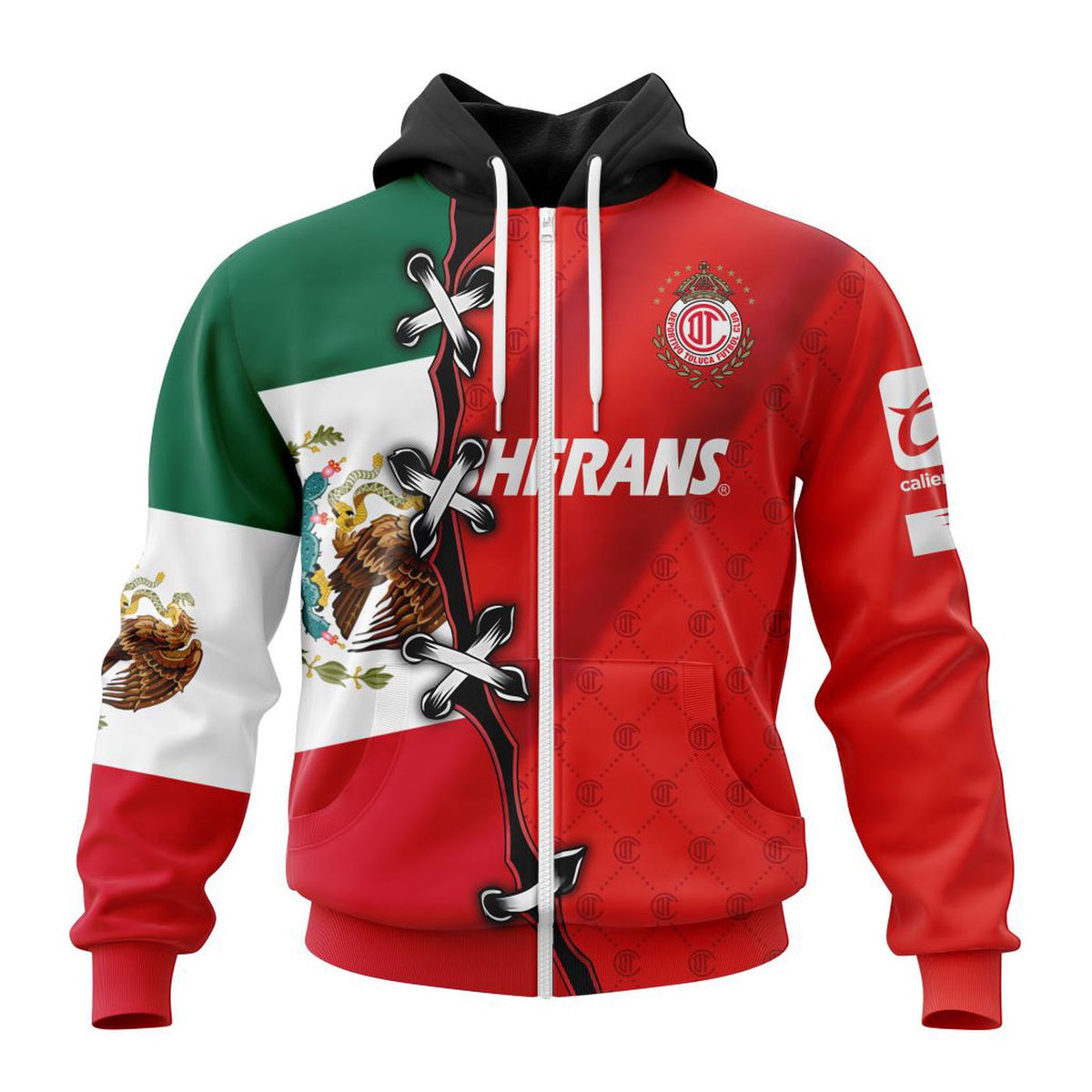 Deportivo Toluca Mexico Flag Design Liga MX Special Mix Shirt