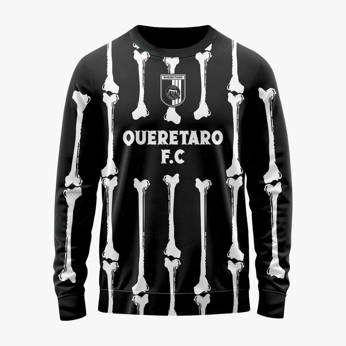 LIGA MX Queretaro F.C Personalized Black Dia De Muertos Design ST2601