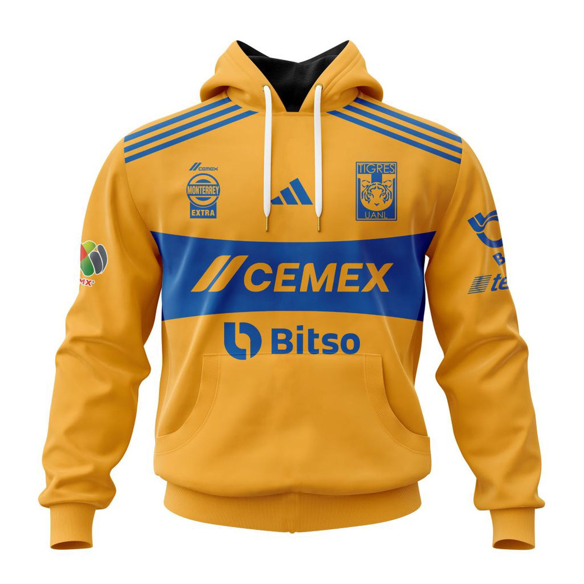 LIGA MX Tigres UANL 2025 Home Kit Authentic Soccer Jersey for Fans and Players