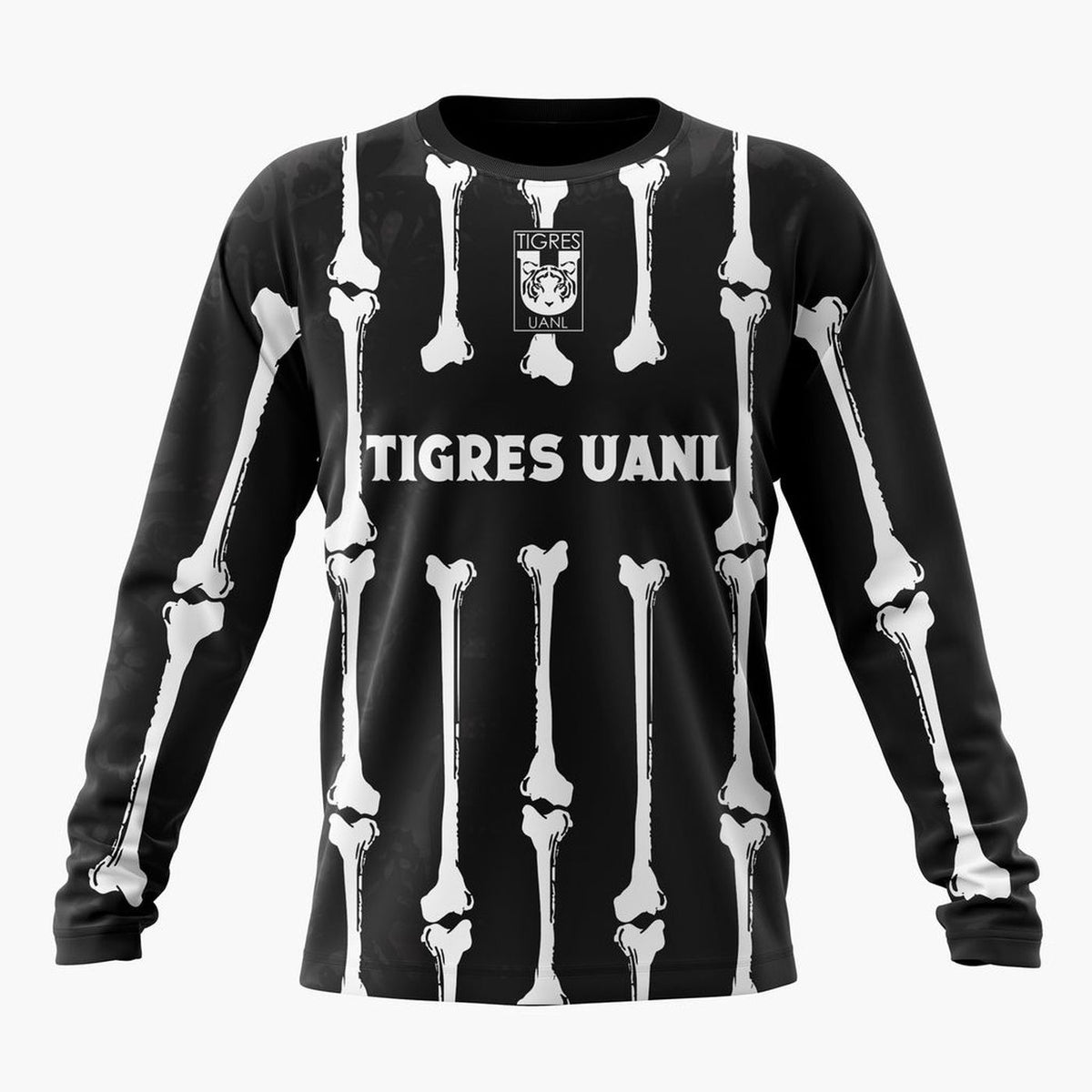 LIGA MX Tigres UANL Personalized Black Dia De Muertos Design ST2601