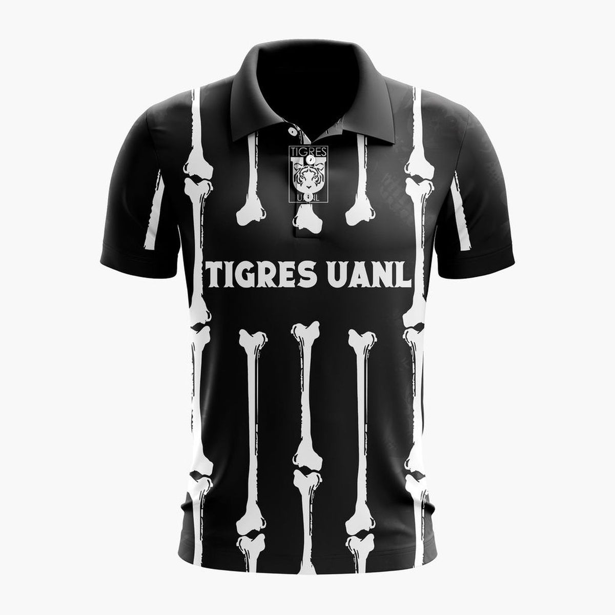 LIGA MX Tigres UANL Personalized Black Dia De Muertos Design ST2601