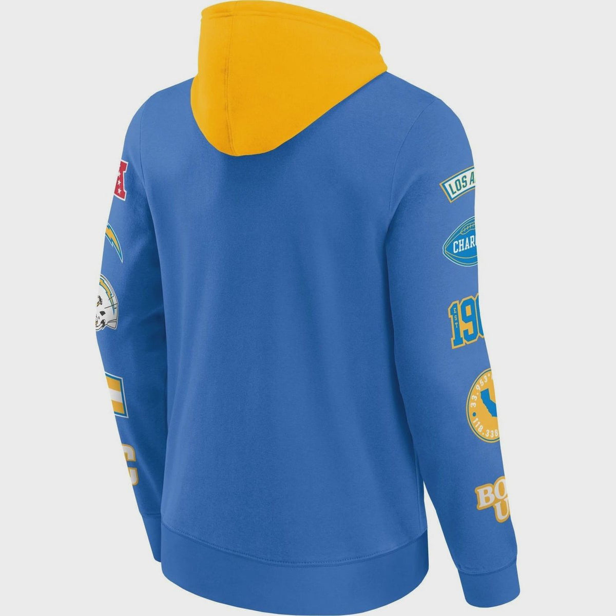 Los Angeles Chargers NFL Sleeve Prints Hoody sky