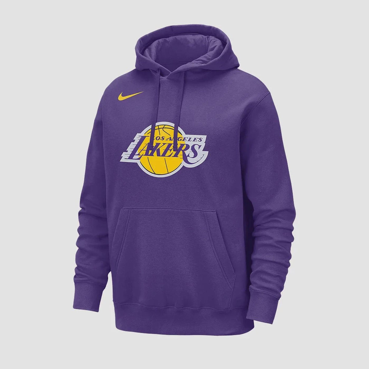 LOS ANGELES LAKERS Hoodie Nike Mens LARGE NBA Fleece Hooded Top L