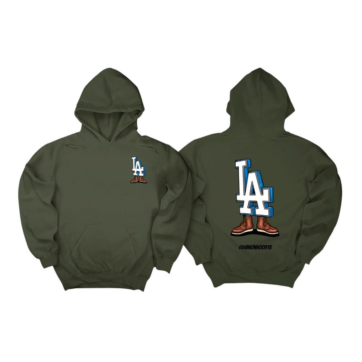 Los Angeles logo hoodie unisex streetwear casual fashion