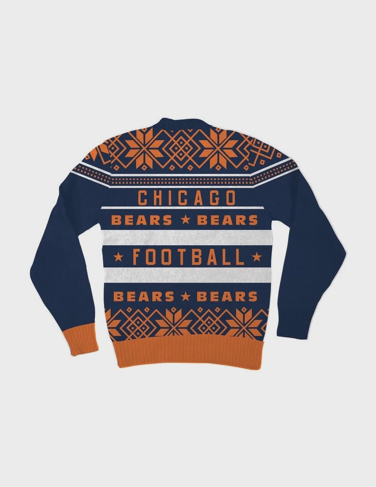 Men's NFL Chicago Bears Logo Navy Football Ugly Christmas Cosplay Sweater
