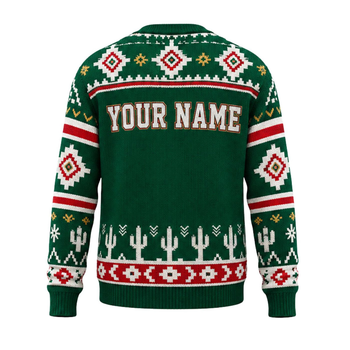 Mexico Knitted Sweater Custom Name Mexican Country Pride Winter Knit Shirt
