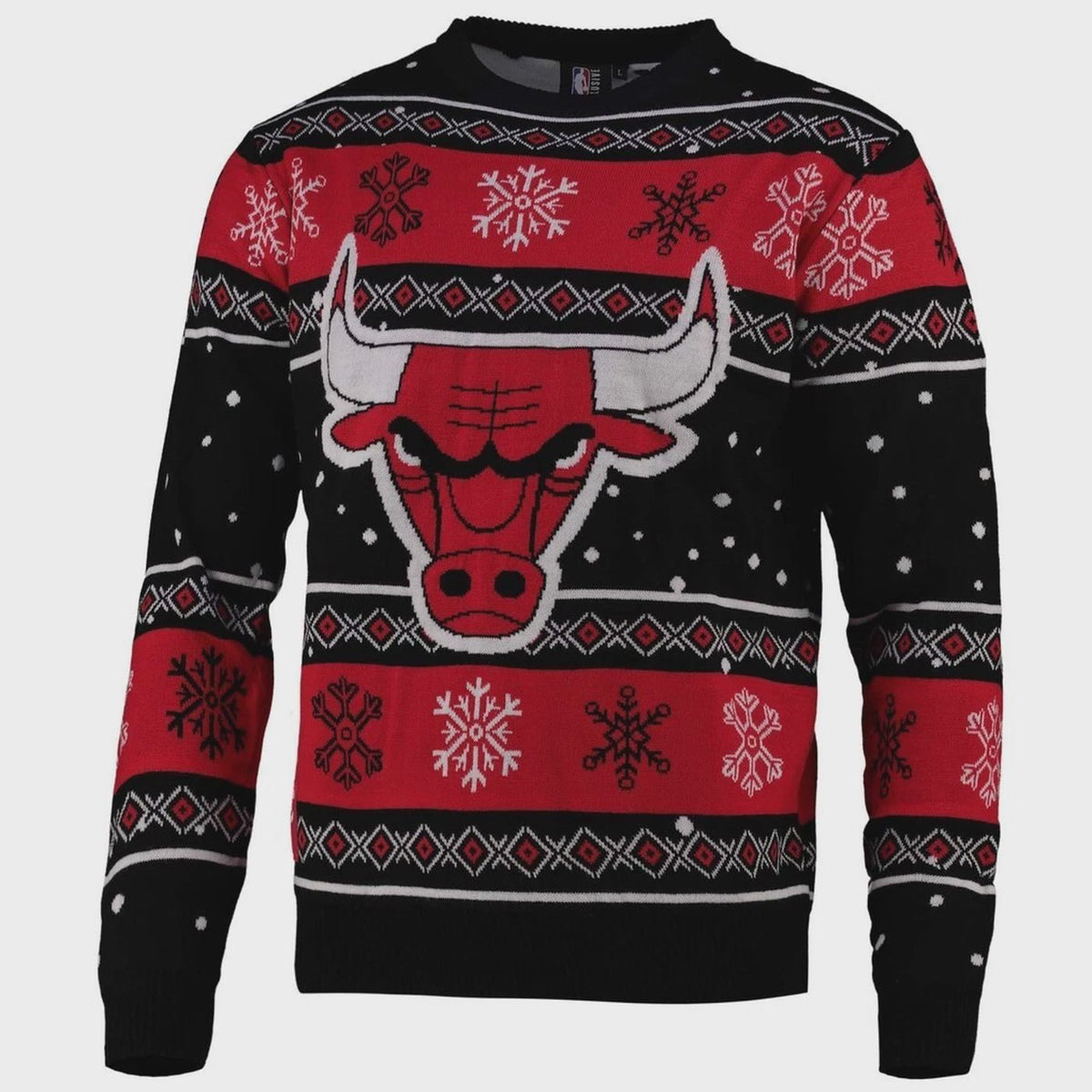 MIAMI HEAT Christmas Jumper Mens LARGE Basketball NBA Festive Sweater XM16