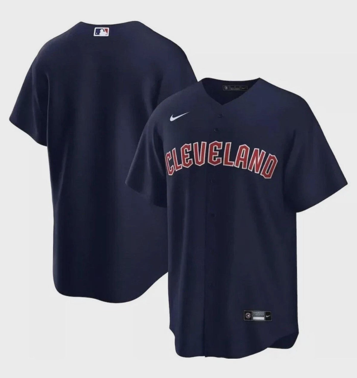 MLB Cleveland Guardians Black Adult Nike Standard Fit Jersey Size Medium NWT