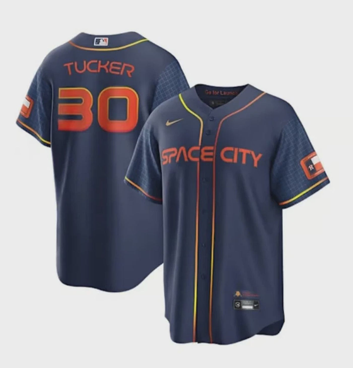 Houston Astros Space City Connect Nike Jersey Tucker #30 Various Sizes NWT