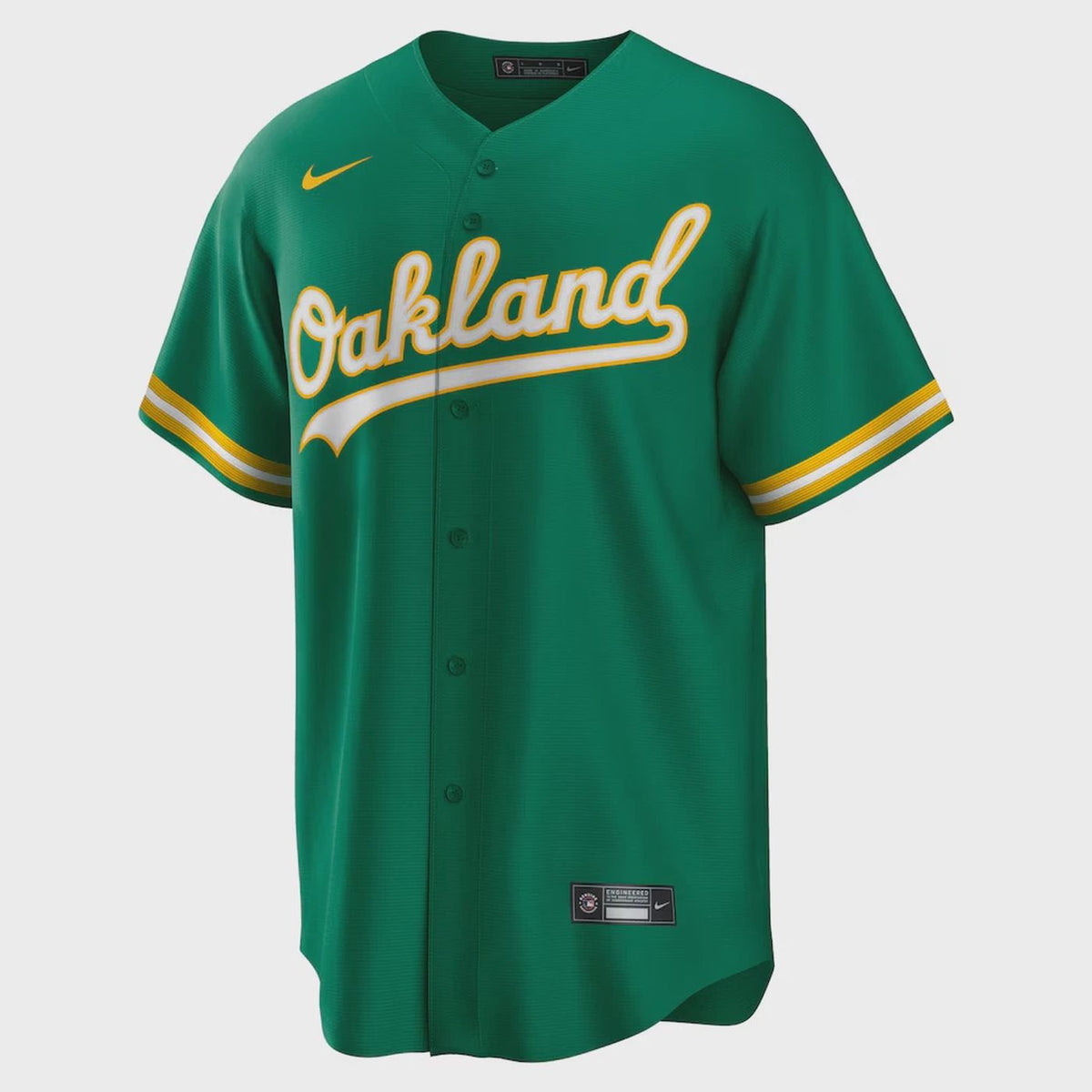 MLB Oakland A's Nike Official Replica Road Green Jersey Various Sizes NWOT