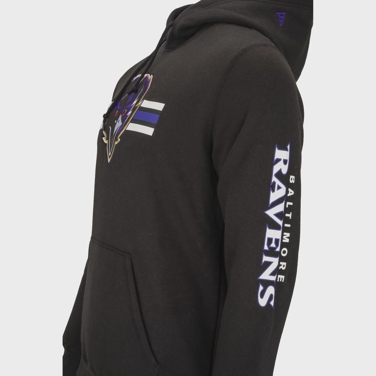 New Era Fleece Hoody - NFL SIDELINE Baltimore Ravens Black