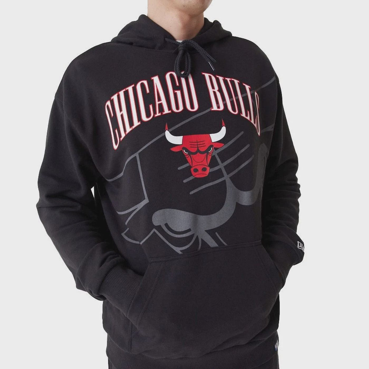 New Era NBA Fleece Hoody - SHADOW LOGO Chicago Bulls black - M