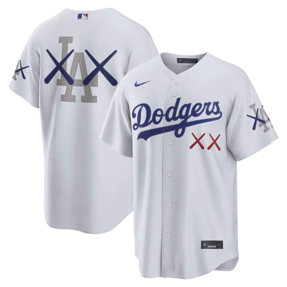 Nike x KAWS Los Angeles Dodgers Stadium Jersey White Mens L XL XXL NWT Authentic