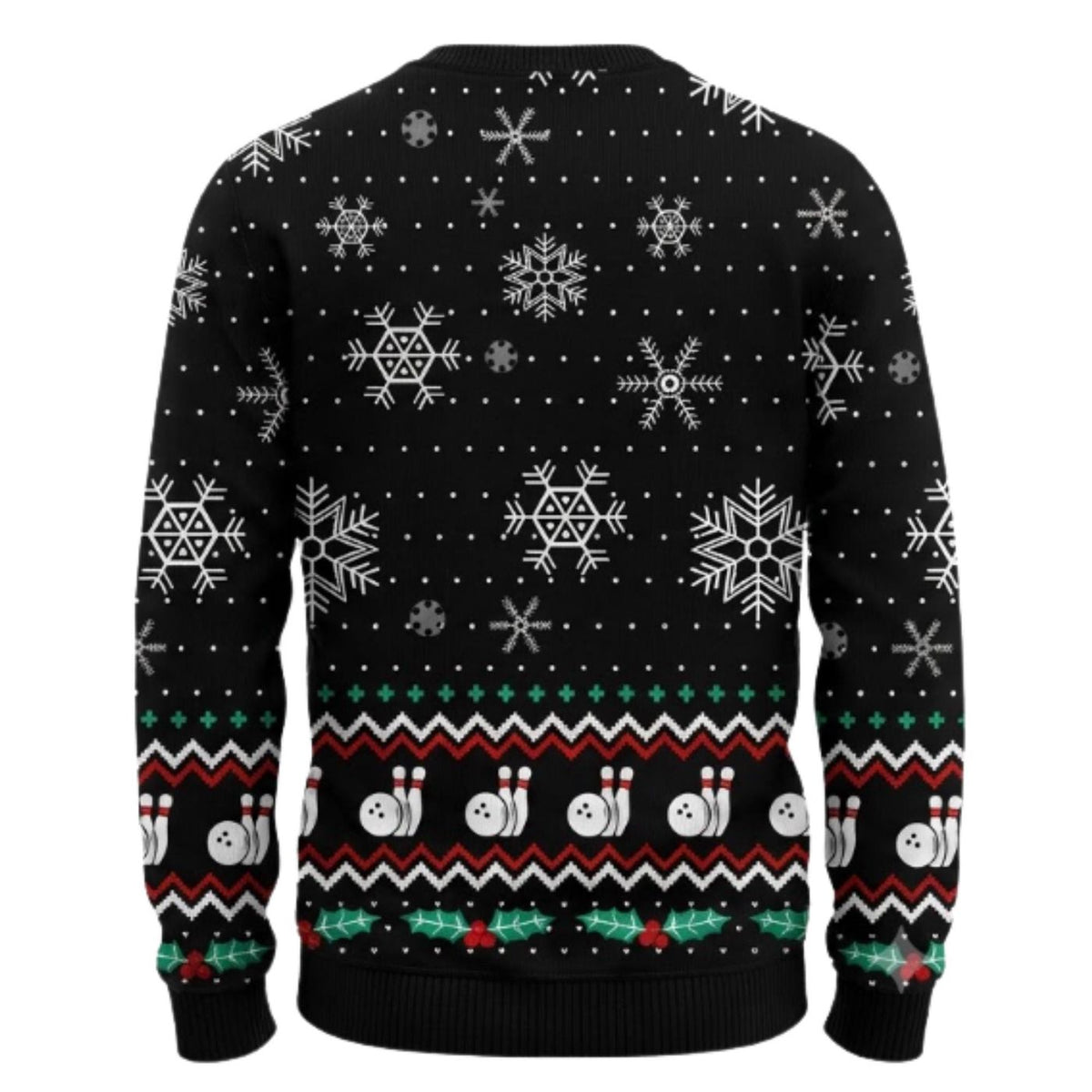 Personalized Bowling Christmas Sweater, Custom Name Ugly Holiday Sweatshirt, Unisex Gift