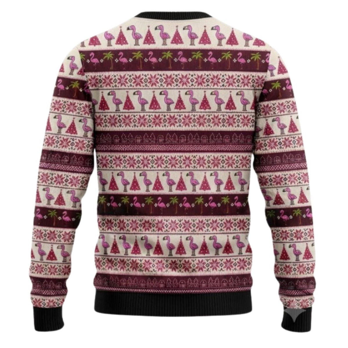 Pink Flamingo Christmas Sweater, Fa La La La Mingo Ugly Xmas Jumper, Unisex Gift