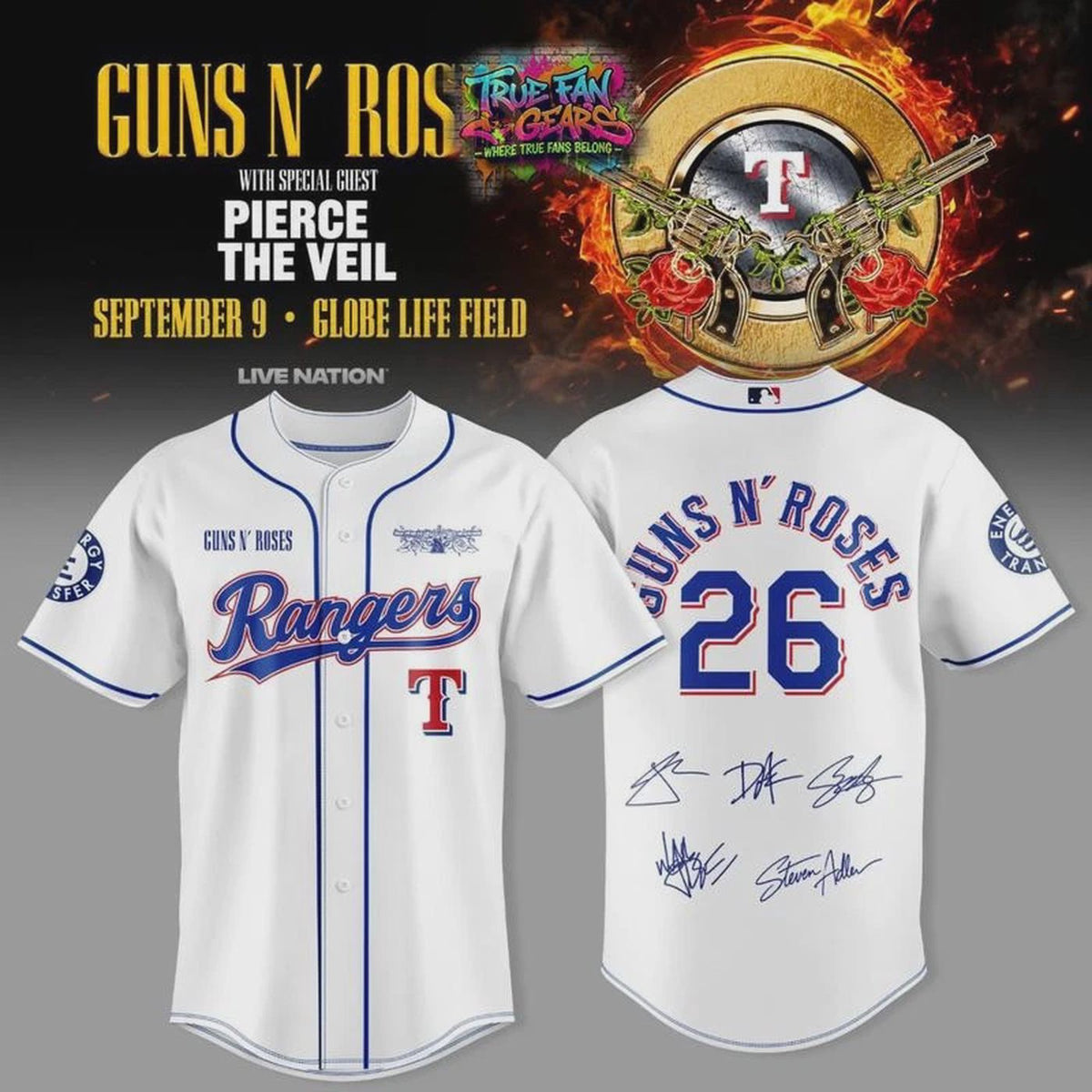 Rangers  World Tour 2026 Limited Edition Baseball Jersey